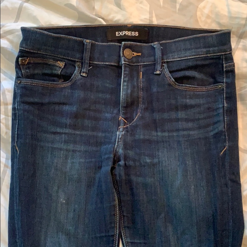 Express Dark wash Skinny Jeans